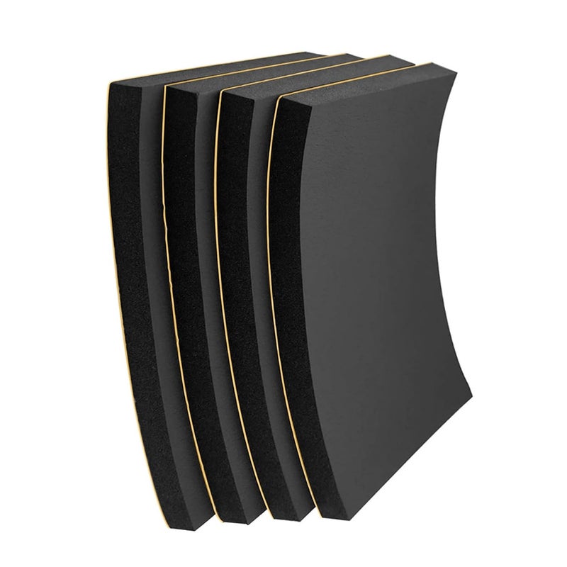 MODIGT Foam Padding Sheet Self Adhesive 3/4" Thick Neoprene Insulation Foam Anti Vibration Foam Rubber Pads for Furniture Cars Speakers 6 Inch X 6 Inch (4 Pcs) - Image 1